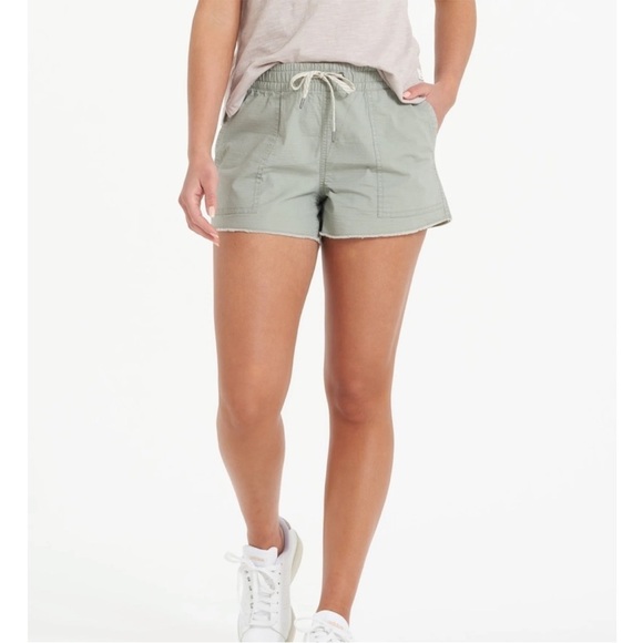 VUORI Vintage Ripstop Short Eucalyptus Green Pockets Drawstring Sz S - Picture 1 of 12
